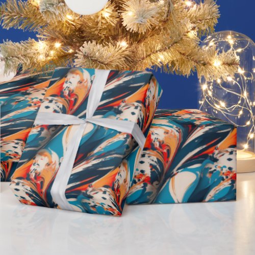 Brush Paint Pattern  Wrapping Paper