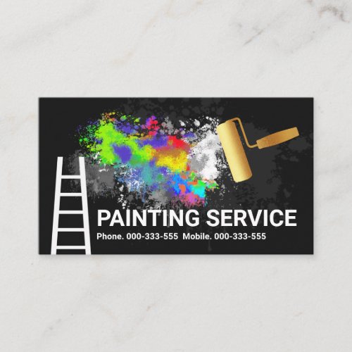 Brush Painting Wall Graffiti Business Card