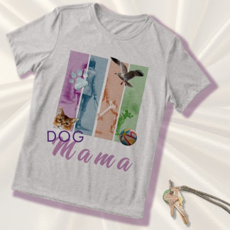 Brush panels Dog Mama Trendy Tri-Blend Shirt