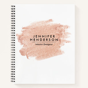 Brush Rose Notebook