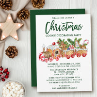 Brush Script Christmas Cookie Decorating Party