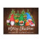 Brush Script Christmas Wood Lights Gnomes