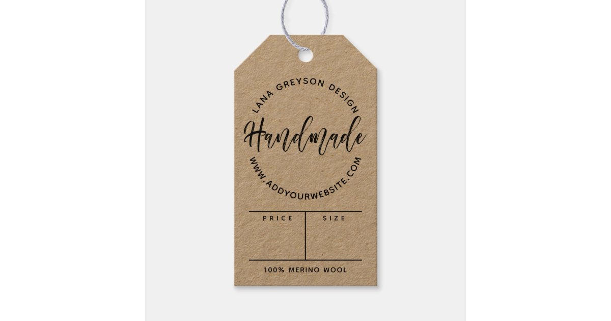 Brush Script Handmade Social Media Price Gift s Zazzle Com Brush Script Handmade Social Media Price Gift s Zazzle Com