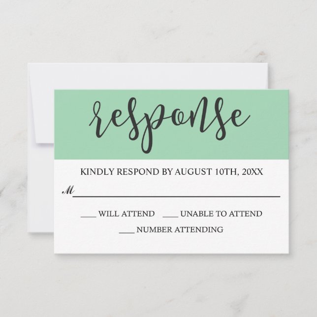 Brush Script Modern RSVP (Front)