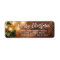 Brush Script Rustic Wood Christmas String Lights