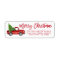 Brush Script Vintage Truck Christmas Red
