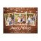 Brush Script Wood Lights 3 Photo Family Holiday