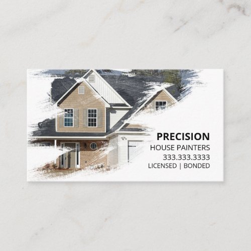 Brush Stroke House Painter Business Card