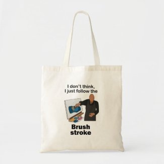 Brush Stroke I Just Follow Brushstroke Art Party Tote Bag