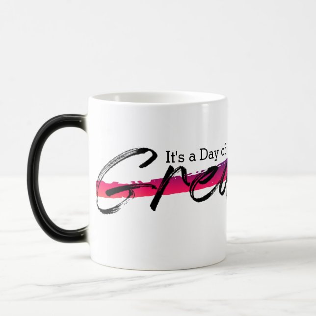 Brush Stroke Motivational Quote Mug (Left)