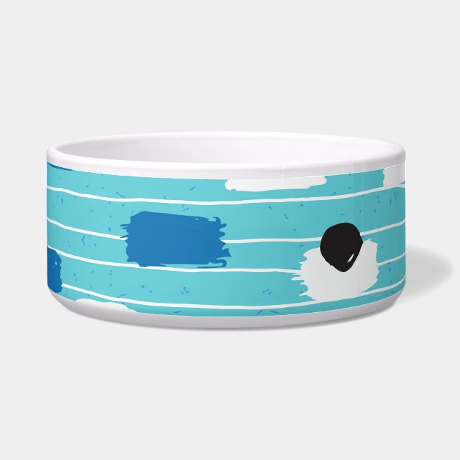Brush stroke seamless pattern, hand-drawn. bowl (Front)