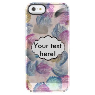 Brush strokes abstract design clear iPhone SE/5/5s case