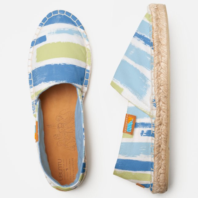 Brush Strokes Abstract Palette10 ID687 Espadrilles (Side)