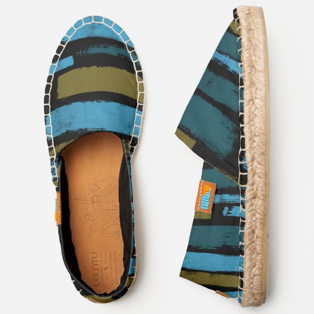 Brush Strokes Abstract Palette5 ID687 Espadrilles (Side)