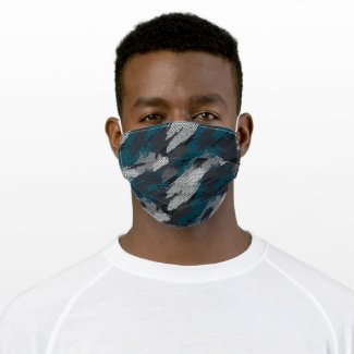 Brush Strokes Camouflage Style Cloth Face Mask