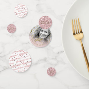 Brush Strokes & Confetti Rose Gold ID511