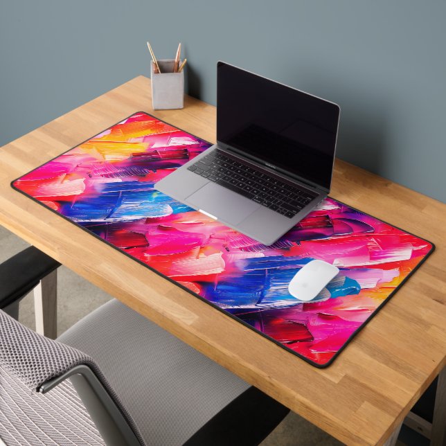 brush strokes pattern 2 desk mat (Office 2)