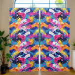 brush strokes pattern blackout curtains