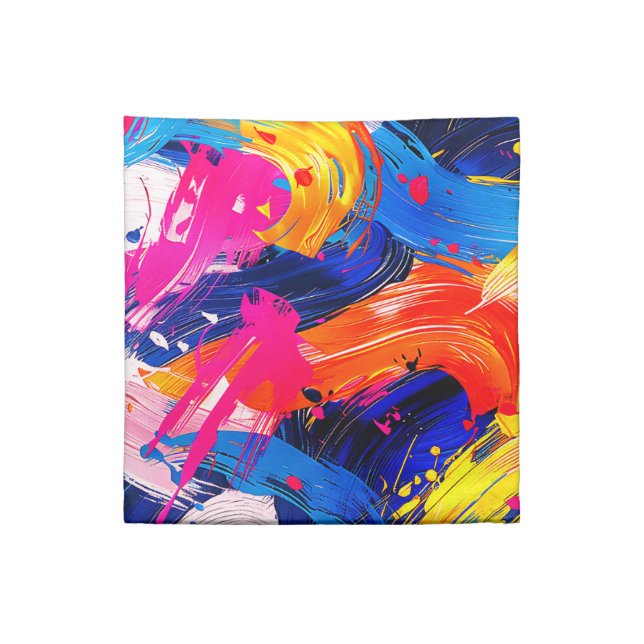 brush strokes pattern cloth napkin (Quarter Fold)