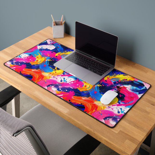 brush strokes pattern desk mat (Office 2)