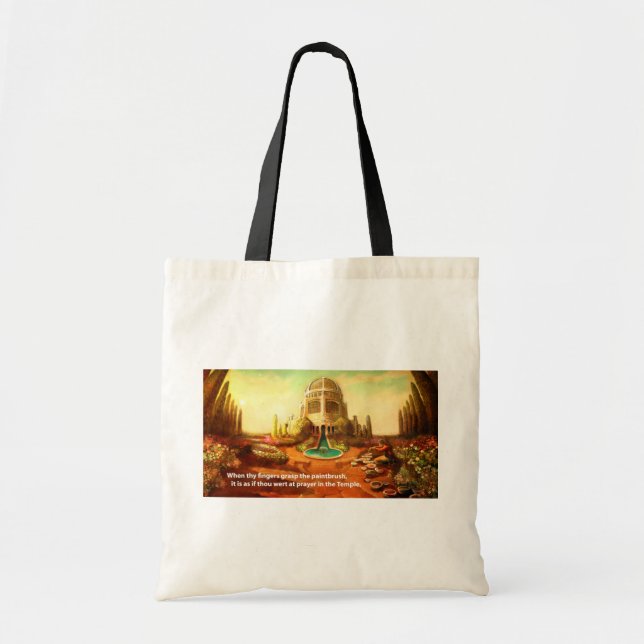 Brush Temple Tote Bag (Front)