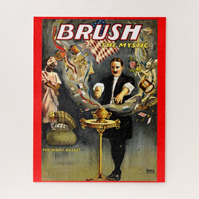 Brush the Mystic magician poster Jigsaw Puzzle (Vertical)