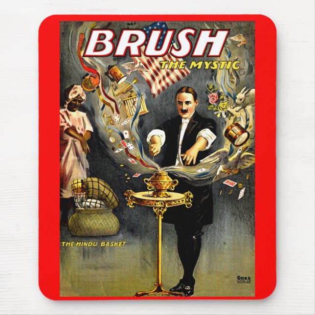 Brush the Mystic magician poster Mouse Pad (Front)