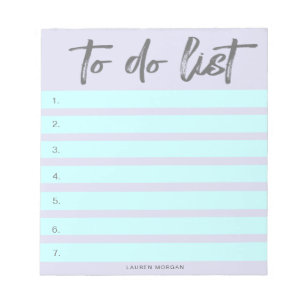 Brush Typography Pastels   To-do List Notepad