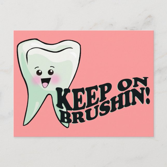 Brush Your Teeth! Postcard (Front)