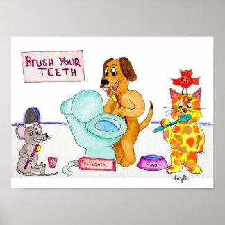 Brush Your Teeth Poster