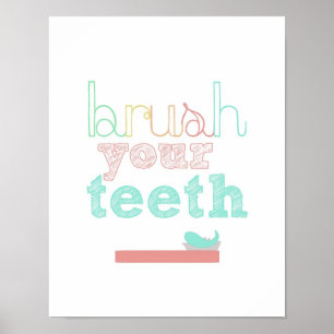 brush your teeth poster