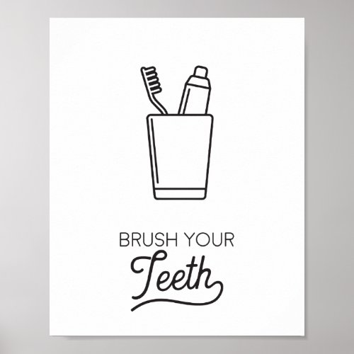 Brush Your Teeth Poster