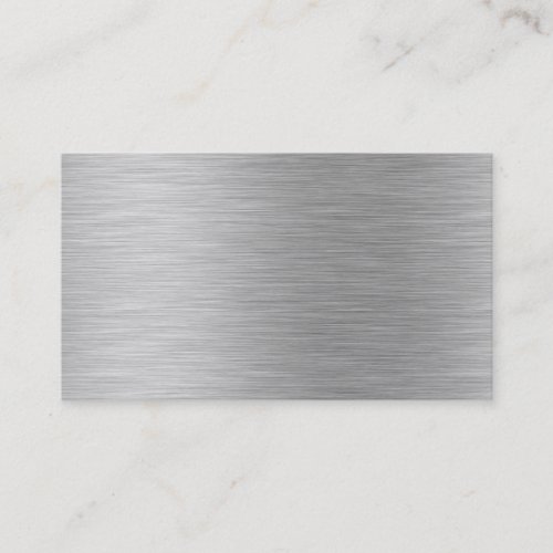 brushed aluminum business card