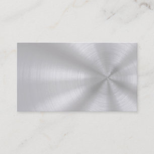 Brushed Aluminum Business Cards
