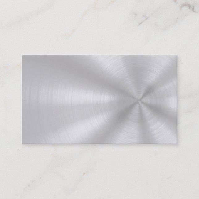 Brushed Aluminum Business Cards (Front)
