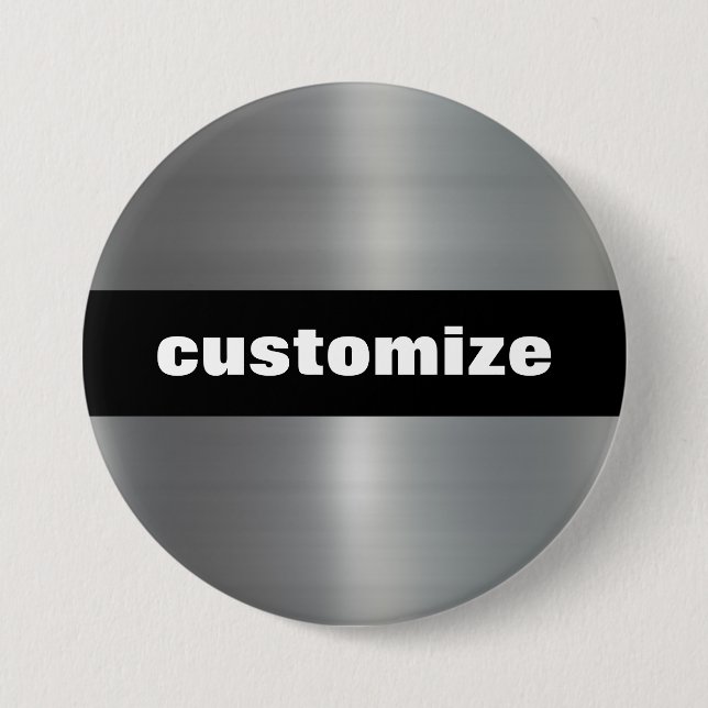 Brushed Aluminum Button (Front)