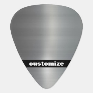 Brushed Aluminum Guitar Pick