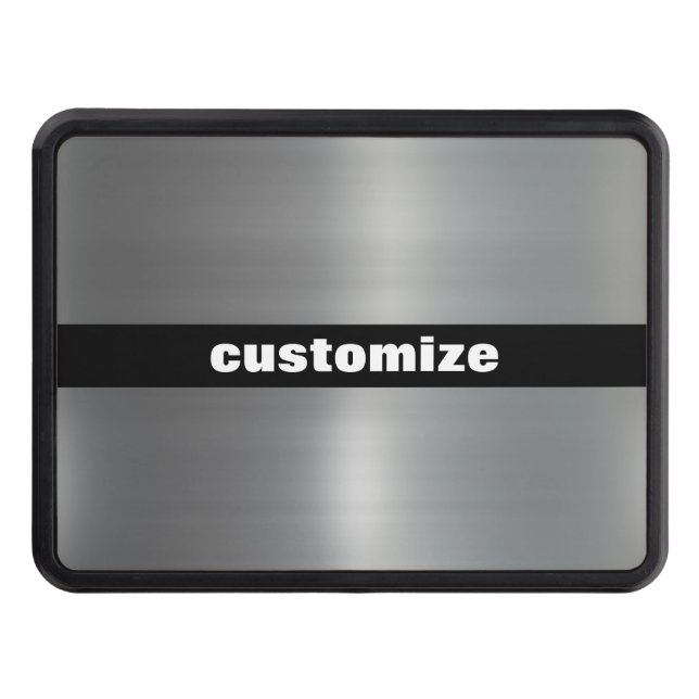 Brushed Aluminum Hitch Cover (Front)