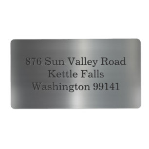 Brushed Aluminum Label