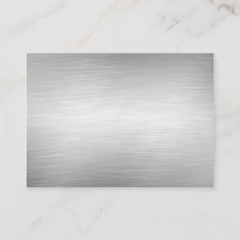 Brushed Aluminum Metal Business Cards by MetalShop at Zazzle