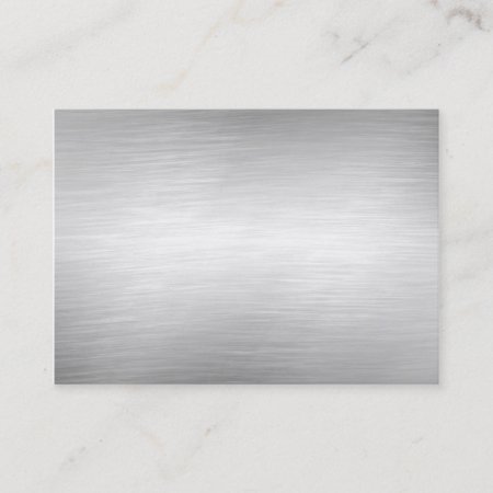 Brushed Aluminum Metal Business Cards