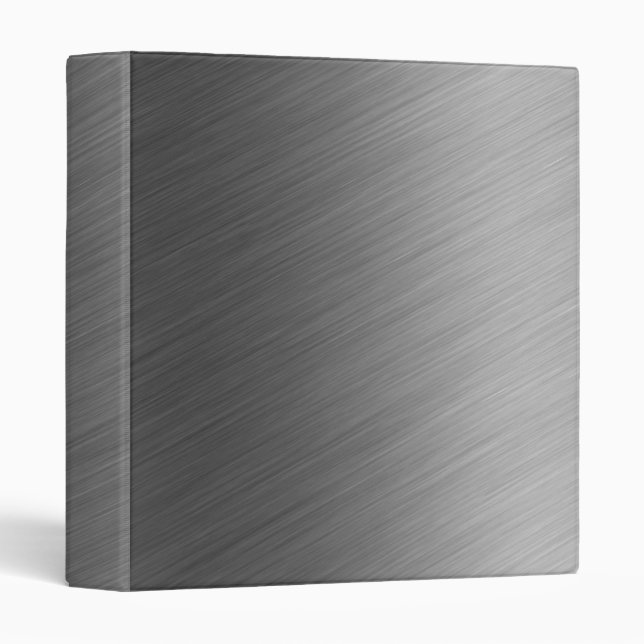 Brushed Aluminum Metal Look Binder (Front/Spine)