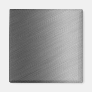 Brushed Aluminum Metal Look Magnet