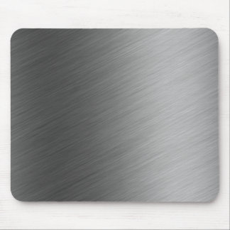 Brushed Aluminum Metal Look Mouse Pad