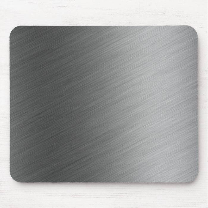 Brushed Aluminum Metal Look Mousepads