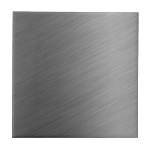 Brushed Aluminum Metal Look Tile