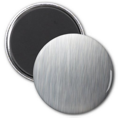 Brushed Aluminum Metal Magnet