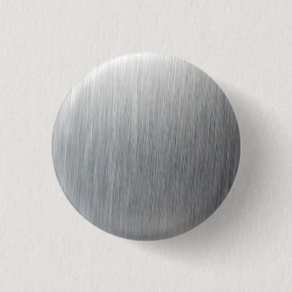 Brushed Aluminum Metal Pinback Button