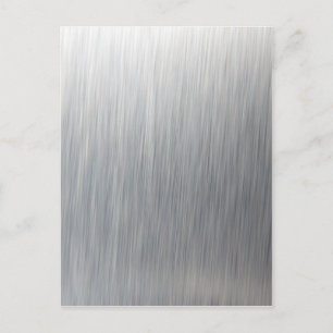 Brushed Aluminum Metal Postcard