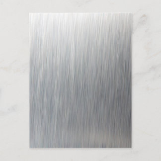 Brushed Aluminum Metal Postcard
